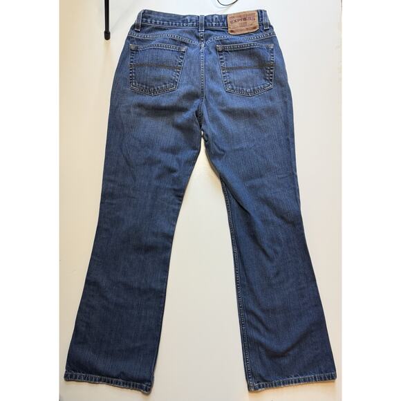 Vintage Y2K 90s Flare Jeans Express Women’s Size 8 Precision Fit Riot Siren - Picture 3 of 8